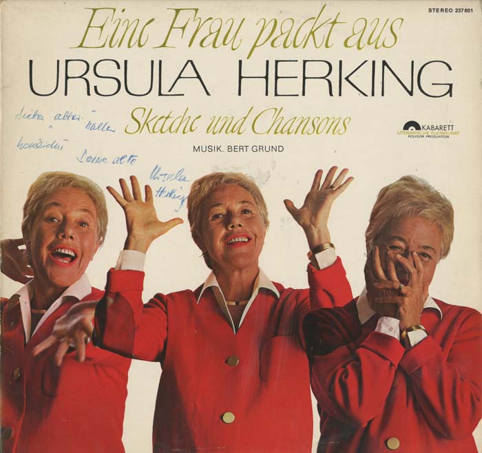 Albumcover Ursula Herking - Ein Frau packt aus - Sketche und Cansons
