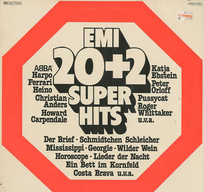 Albumcover Electrola  - EMI Sampler - 20 + 2 Super Hits