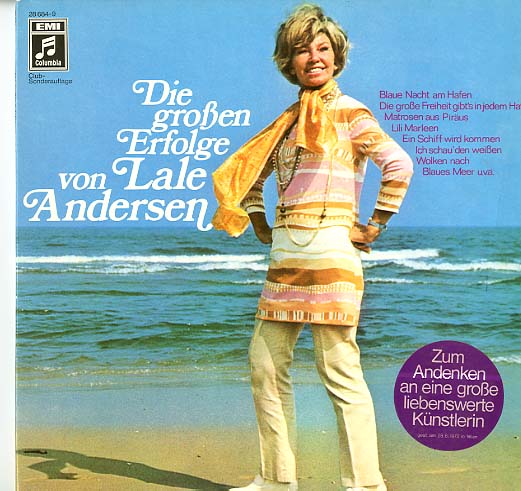 Albumcover Lale Andersen - Die großen Erfolge von Lale Andersen (DLP)