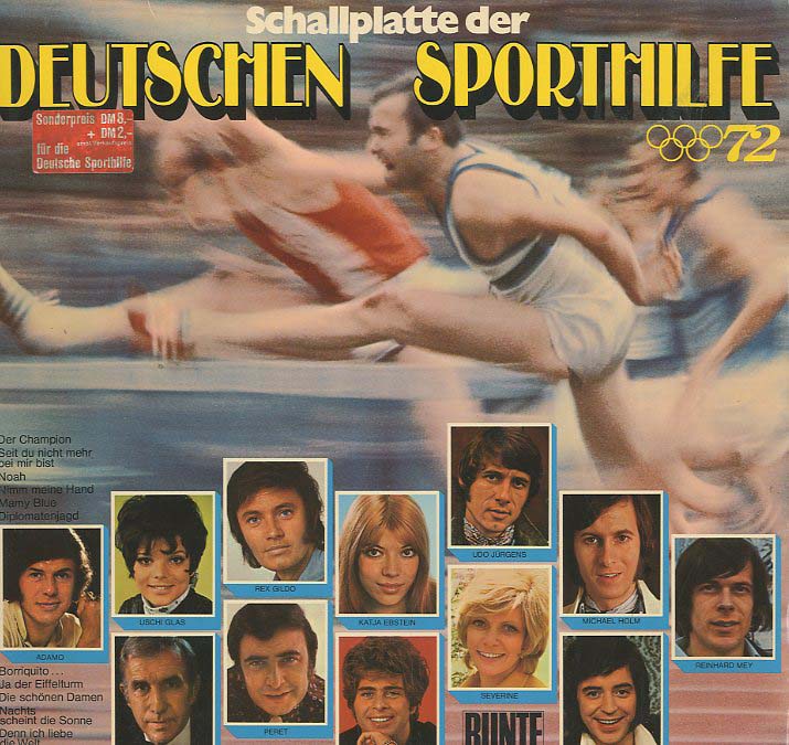 Albumcover Benefiz-LPs - Schallplatte der deutschen Sporthilfe 1972