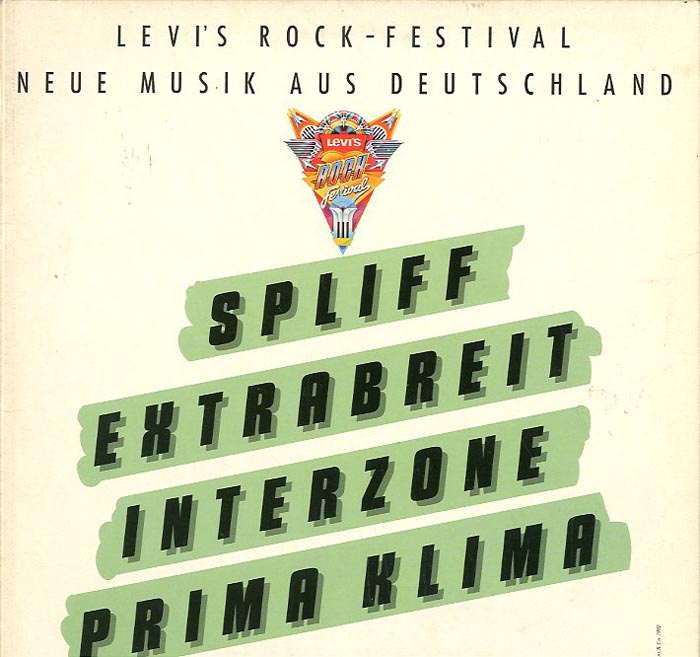 Albumcover Werbeplatten - Levis Rock-Festival