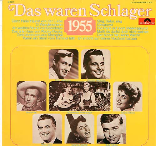 Albumcover Das waren Schlager (Polydor) - Das waren Schlager 1955