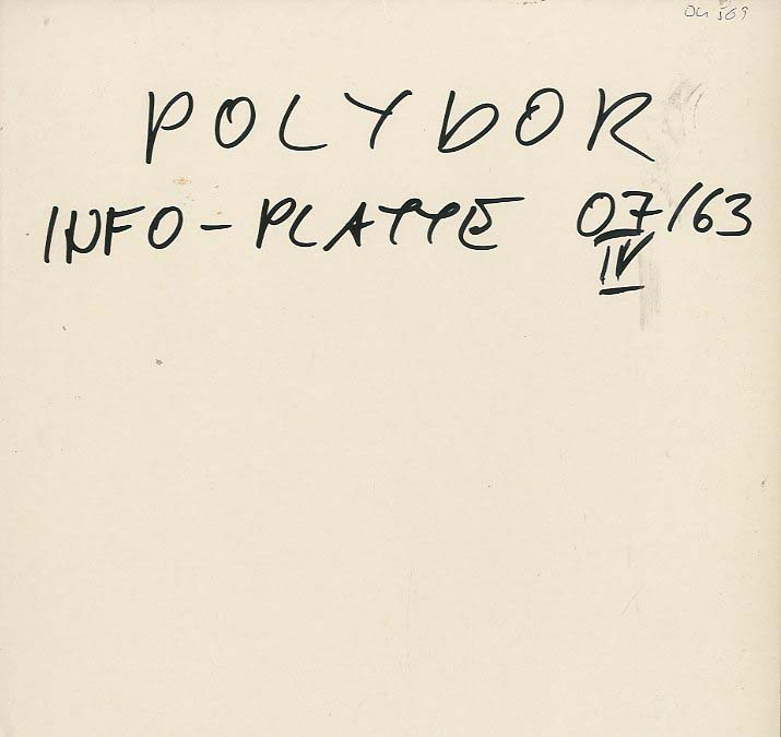 Albumcover Polydor Informationsplatte - 1963/7 Juli IV (22.7.1963)