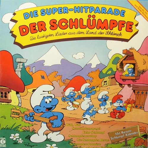 Albumcover Schlümpfe - Die Super-Hitparade der Schlümpfe