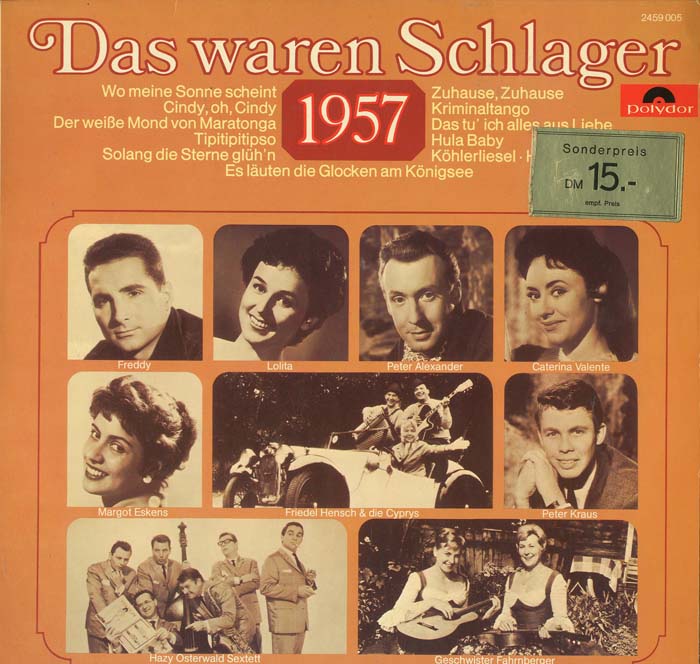 Albumcover Das waren Schlager (Polydor) - Das waren Schlager 1957