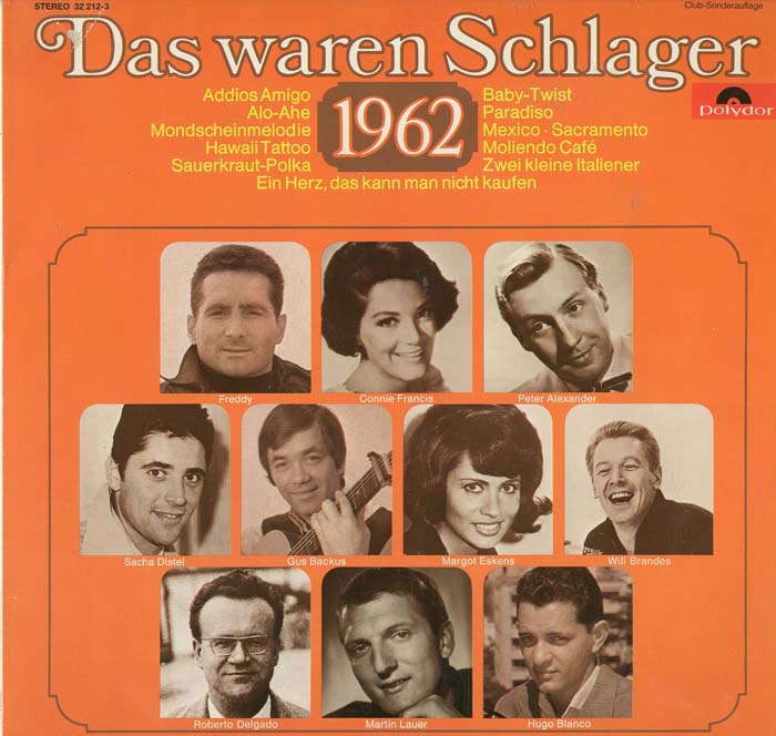 Albumcover Das waren Schlager (Polydor) - Das waren Schlager 1962
