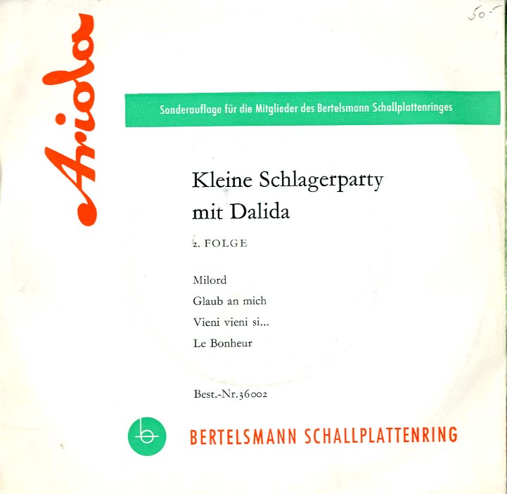 Albumcover Dalida - Kleine Schlagerparty mit Dalida 2. Folge
