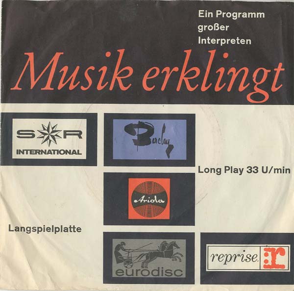 Albumcover Bertelsmann Schallplattenring - Musik erklingt - Ein Programm großer Interpreten (33 U/Min)