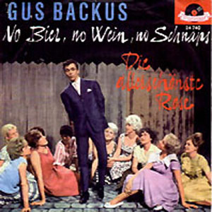 Albumcover Gus Backus - No Bier, no Wein, no Schnaps / Die allerschönste Rose