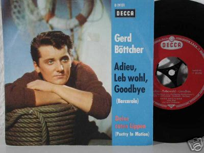 Albumcover Gerd Böttcher - Adieu, Leb wohl, Goodbye (Barcarole) / Deine roten Lippen (Poetry in Motion)
