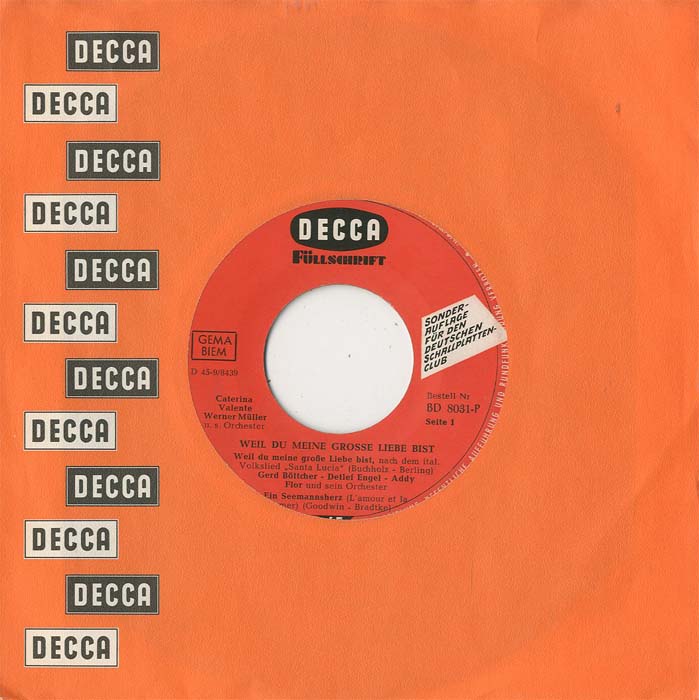 Albumcover Decca Sampler - Weil du meine große Liebe bist (EP)