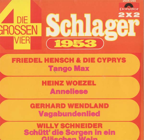 Albumcover Polydor Sampler - Die grossen Vier - Schlager 1953 (EP)