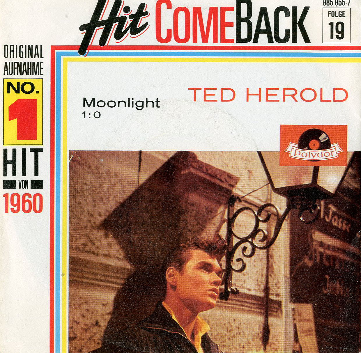 Albumcover Ted Herold - Moonlight / 1 : 0 (Wild One) (Hit ComeBack Folge 19)