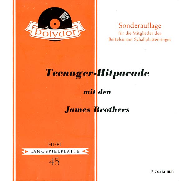 Albumcover James Brothers - Teenager Hitparade mit den James Brothers (EP)