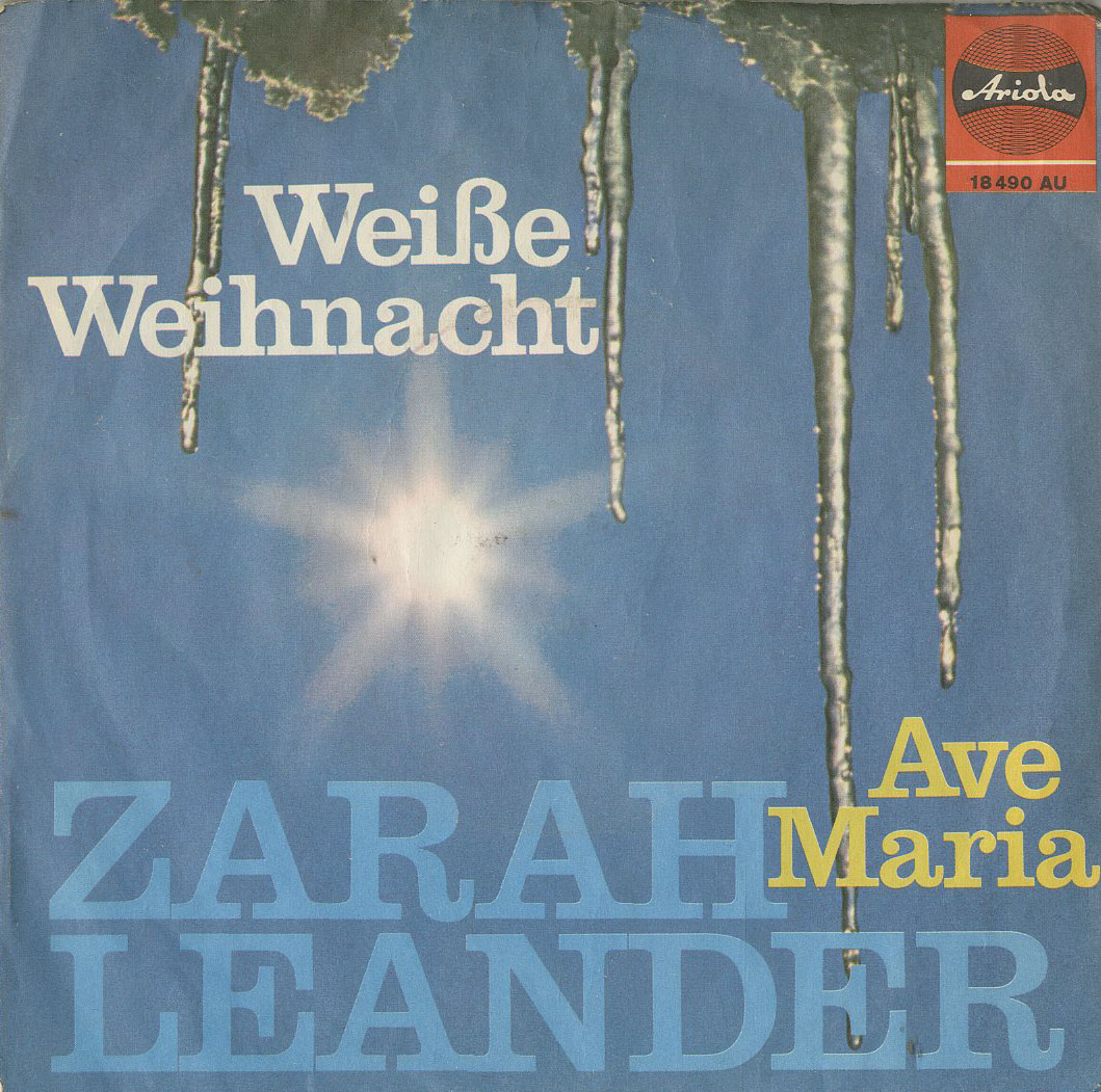 Albumcover Zarah Leander - Weisse Weihnacht (White Christmas) / Ave Maria 