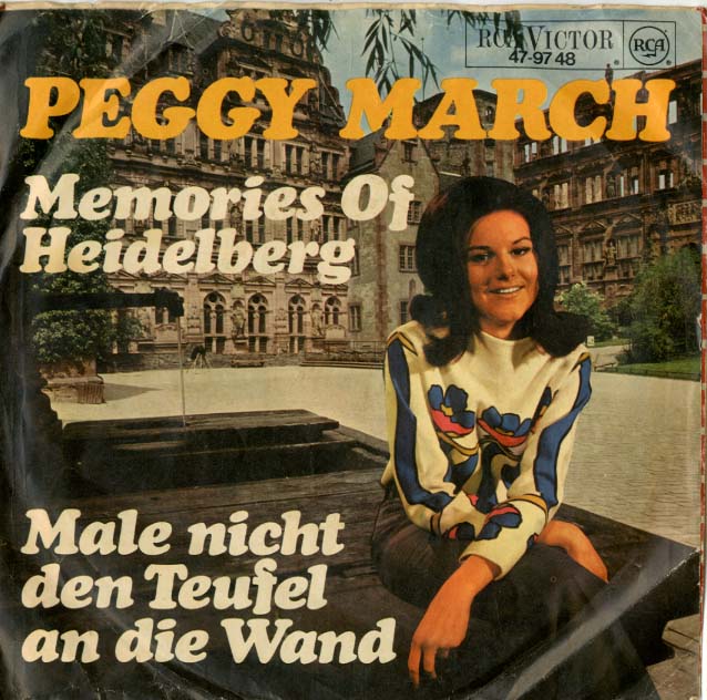 Albumcover (Little) Peggy March - Memories of Heidelberg /Male nicht gleich den Teufel an die Wand