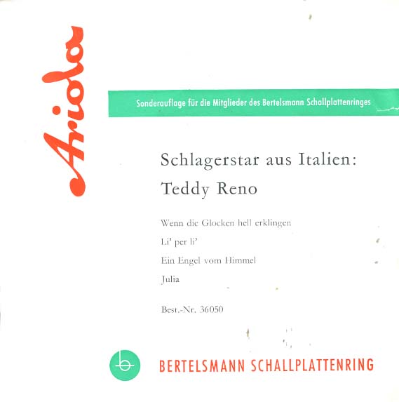 Albumcover Teddy Reno - Schlagerstar aus Italien: Teddy Reno