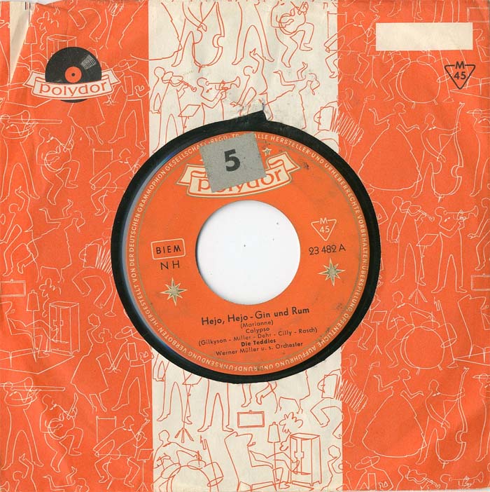 Albumcover Die Teddies - Hejo Hejo Gin und Rum (Marianne) / Baby oh Baby (Dont Forbid Me)