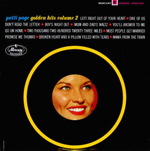 Albumcover Patti Page - Golden Hits Volume 2