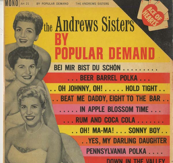 Albumcover Andrews Sisters - by Popular Demand