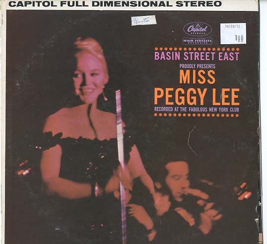 Albumcover Peggy Lee - Basin Street East Proudly Presents Miss Peggy Lee