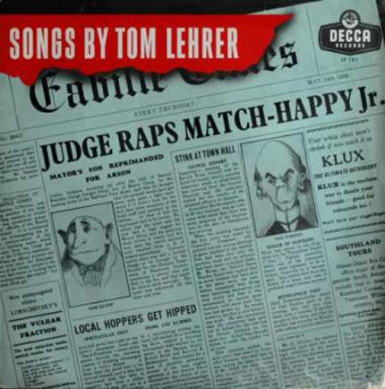 Albumcover Tom Lehrer - Songs By Tom Lehrer (25 cm)