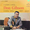 Cover: Gibson, Don - I Wrote A Song