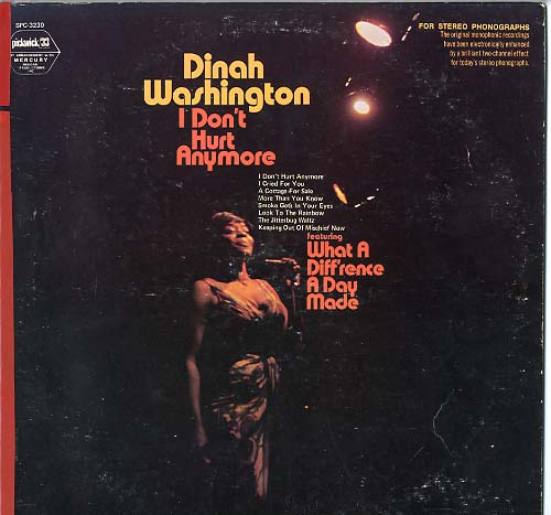 Albumcover Dinah Washington - I Dont Hurt Anymore