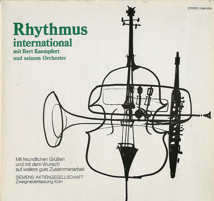 Albumcover Werbeplatten - Rhythmus International mit Bert Kaempfert und seinem Orchester