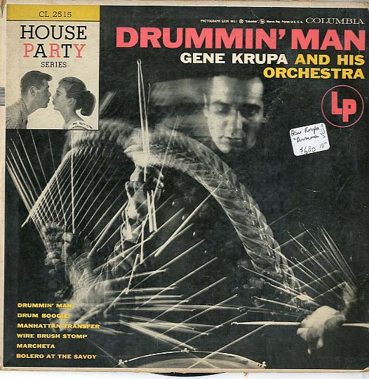 Albumcover Gene Krupa - Drummin Man (25 cm) (House Party Series)