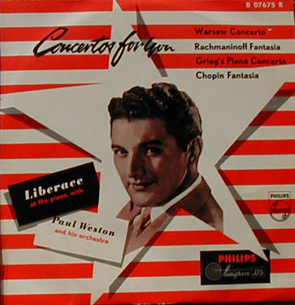 Albumcover Liberace - Concertos for You - With Paul Weston and his Orchestra (25 cm)