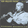 Cover: Albert Nicholas - New Orleans Parade Vol. 2: High Society, Black and Blue, Bugle Call Blues, Wolverine Blues, avec Claude Bolling (p), Kansas Fields (drums)