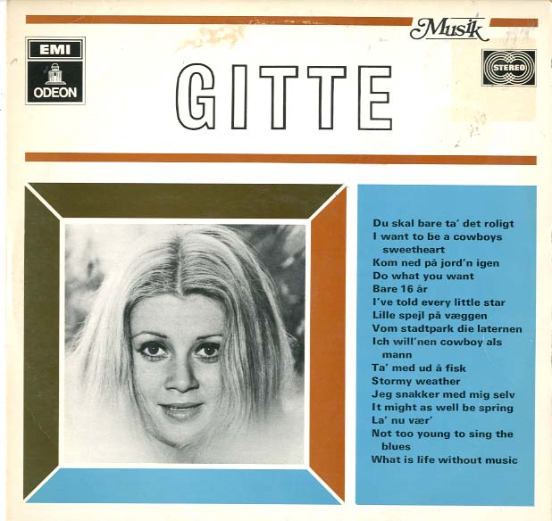 Albumcover Gitte - Gitte 