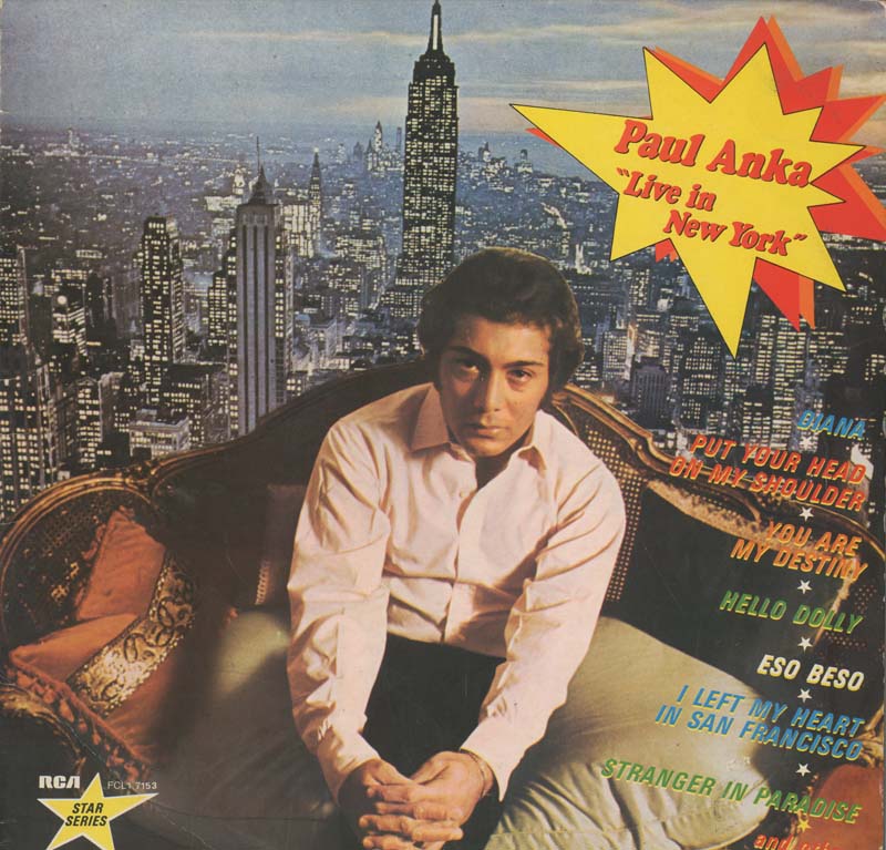 Albumcover Paul Anka - Live in New York
