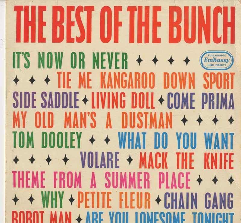 Albumcover Various Artists of the 60s - The Best Of The Bunch - Sixteen Top-Twenty Tunes