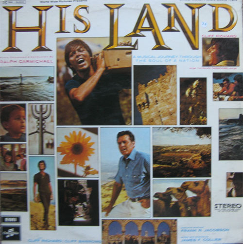 Albumcover Cliff Richard - His Land - Cliff Richard & Cliff Barrows with The Ralph Carmichael Orchestra and Chorus - A Musical Journey Through The Soul Of a Nation