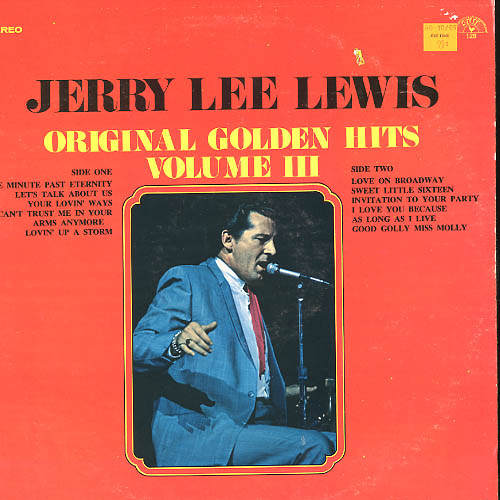 Albumcover Jerry Lee Lewis - Original Golden Hits Volume III