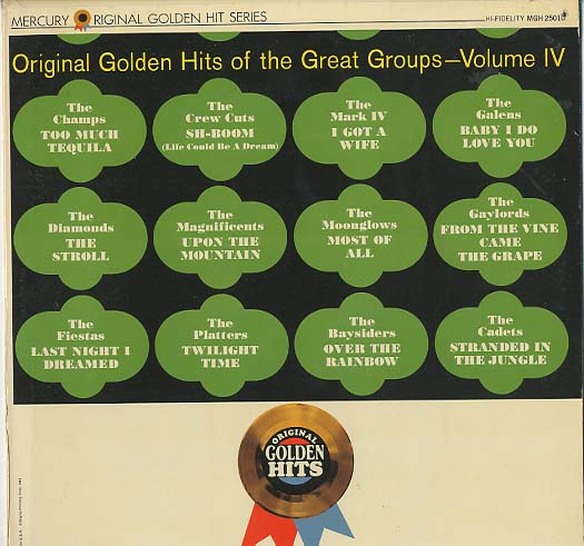 Albumcover Mercury Sampler - Original Golden Hits Of The Great Groups Vol. IV