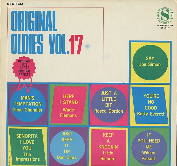 Albumcover Original Oldies (Springboard) - Original Oldies Vol. 17