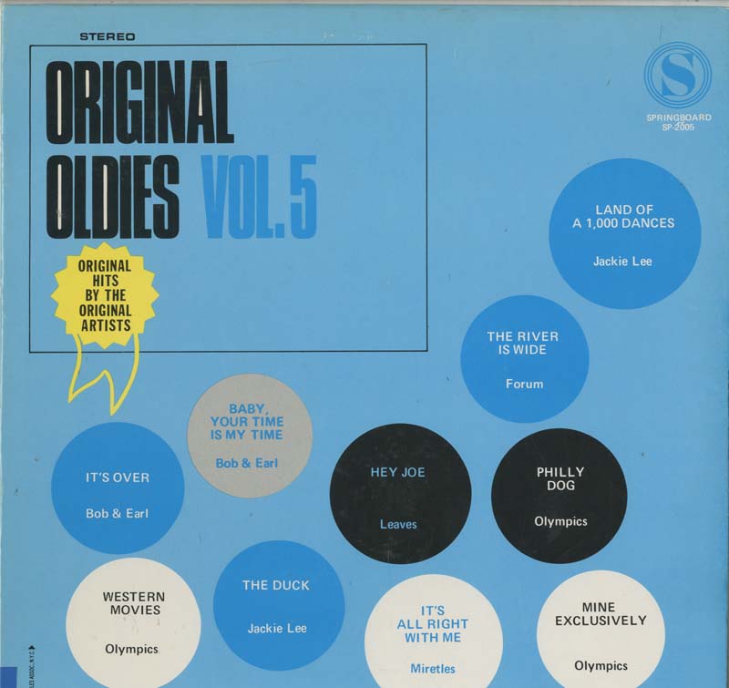 Albumcover Original Oldies (Springboard) -  Original Oldies Vol. 5