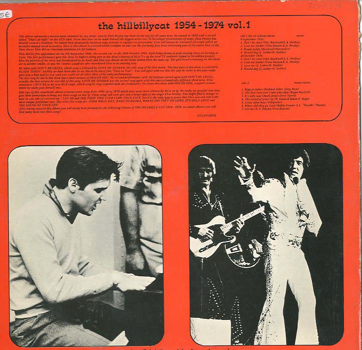 Albumcover Elvis Presley - The Hillbillycat 1954 - 1974 Vol. 1