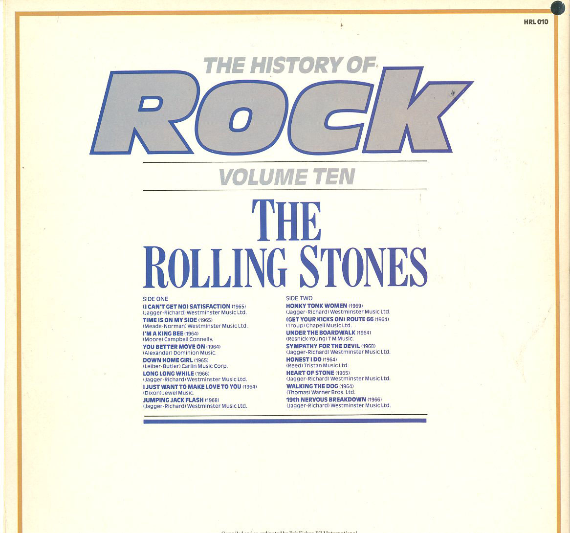 Albumcover The Rolling Stones - The History 0f Rock Volume Ten: The Rolling Stones