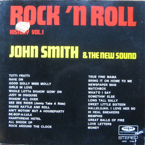 Albumcover John Smith - Rock´n´Roll History Vol. 1 John Smith & The New Sound (DLP) NUR Rec. 1 (S.1/2)