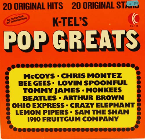 Albumcover k-tel Sampler - Pop Greats 20 Original Hits