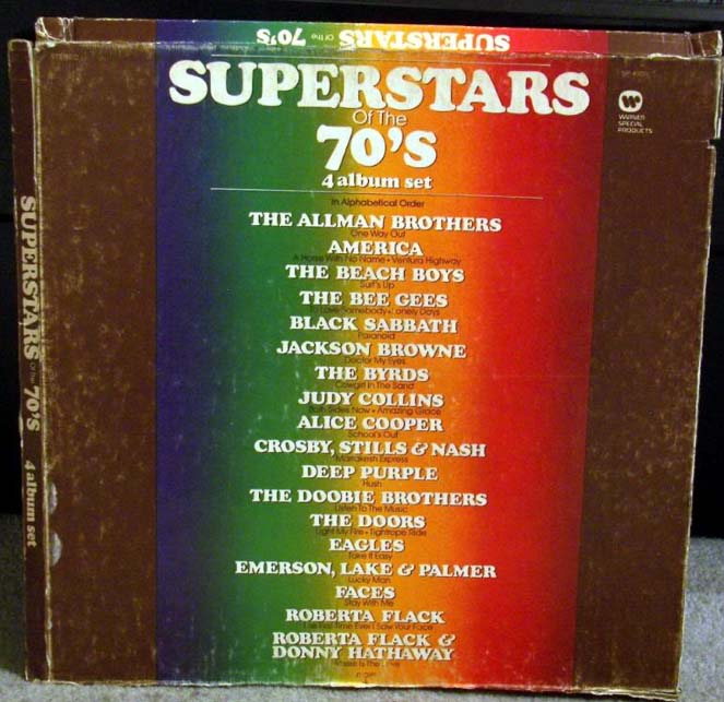 Albumcover Various Artists of the 70s - Superstars of The 70´s (Kassette Side 1,2,3)