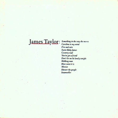 Albumcover James Taylor - James Taylor´s Greatest Hits