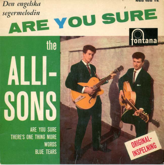 Albumcover The Allisons - Are You Sure / There´s One Thing More / Words / Blue Tears