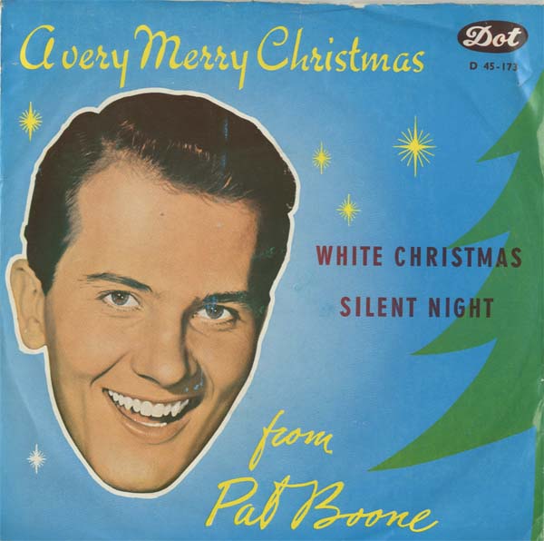 Albumcover Pat Boone - White Christmas / Silent Night // Santa  Clauas Is Coming To Town  / Jingle Bells