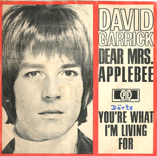 Albumcover David Garrick - Dear Mrs. Applebee / You´re What I´m Living For