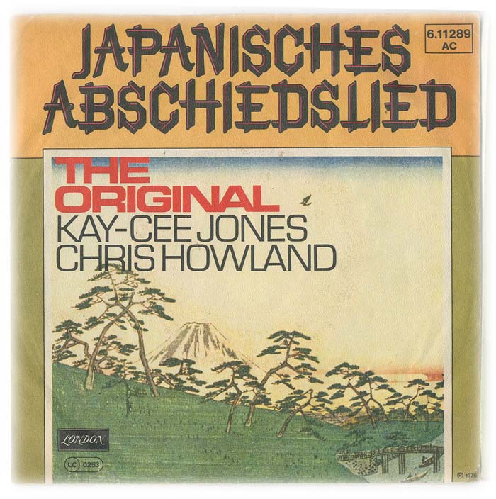 Albumcover Key Cee Jones - Japanisches Abschiedslied (Dt. Übersetzung Chris Howland) / I Wore Dark Glasses (Bildcover)